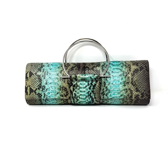 Ferragamo Exotic Python Ring Clutch – Rare Collector’s Piece - Picture 1 of 14